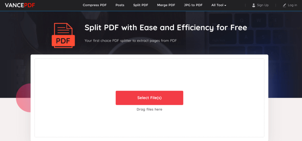 VancePDF-split-pdf