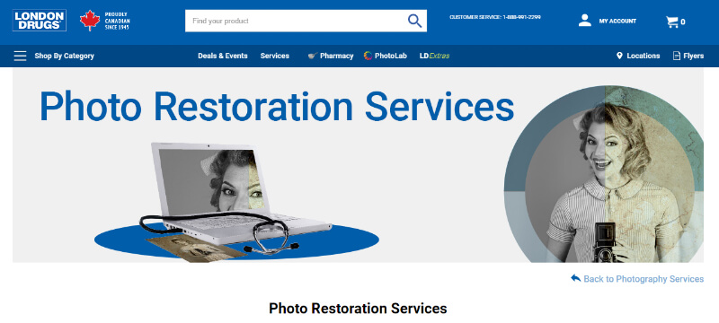 photo restoration services LondonDrugs