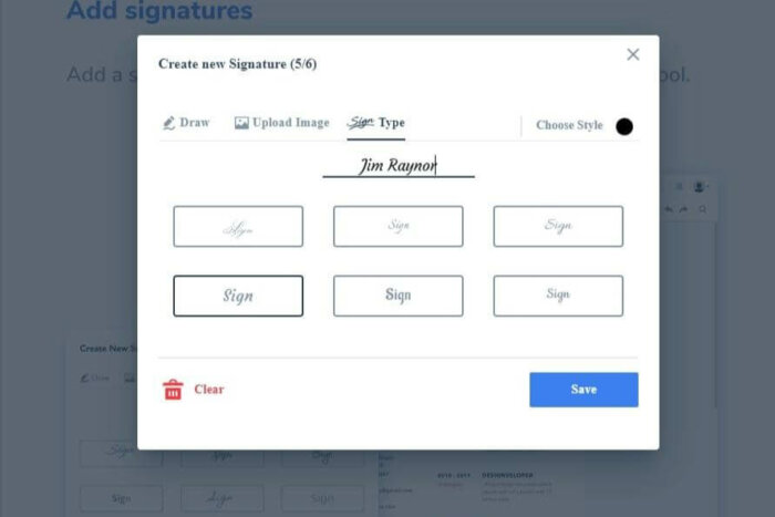 eSign with Luminpdf step 2