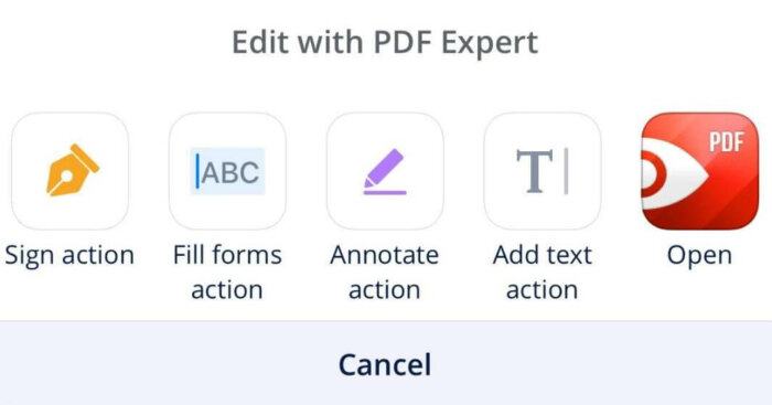 eSign with PDFexpert step 1