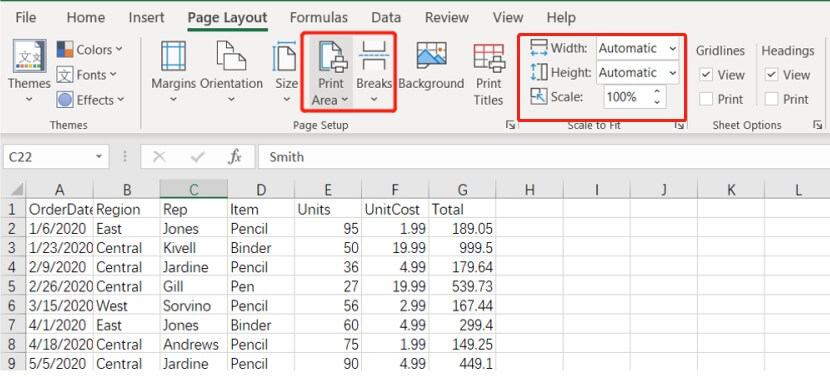 how to save excel as pdf in MS Step2