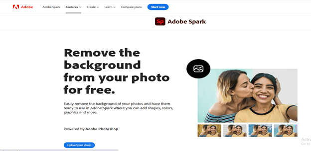 make image transprent_adobe spark_cover