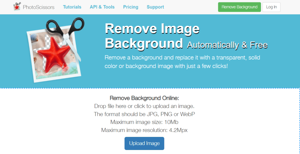 remove black background with photoscissors