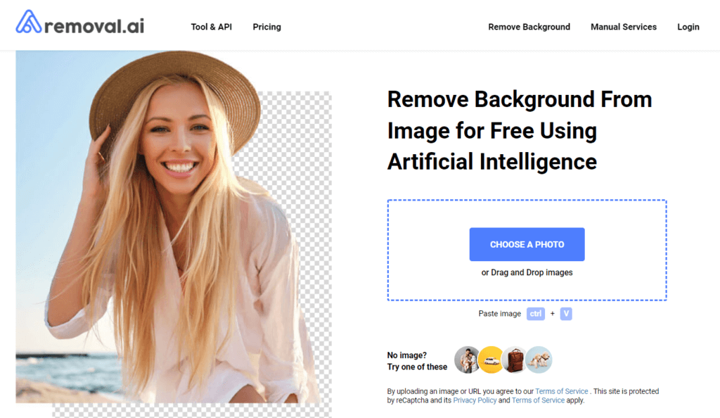 remove black background with removeai