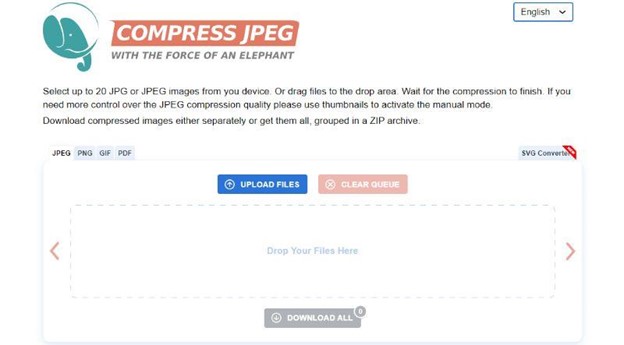 Compress JPEG.